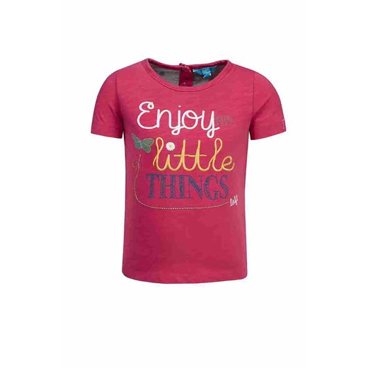 T-shirt dziewczęcy różowy - Enjoy little things - Lief ze sklepu 5.10.15 w kategorii Bluzki dziewczęce - zdjęcie 170247681