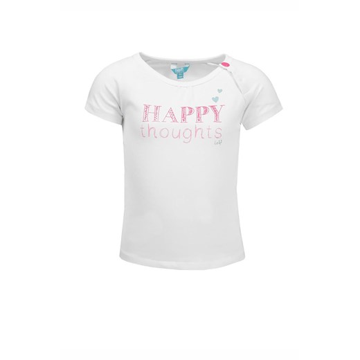 T-shirt dziewczęcy, biały, Happy thoughts, Lief Lief 68 5.10.15