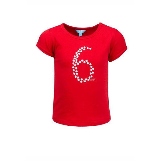 T-shirt dziewczęcy, czerwony, 6, Lief ze sklepu 5.10.15 w kategorii Koszulki niemowlęce - zdjęcie 170247720