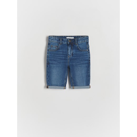 Reserved - Jeansowe szorty - niebieski ze sklepu Reserved w kategorii Spodenki chłopięce - zdjęcie 170252770