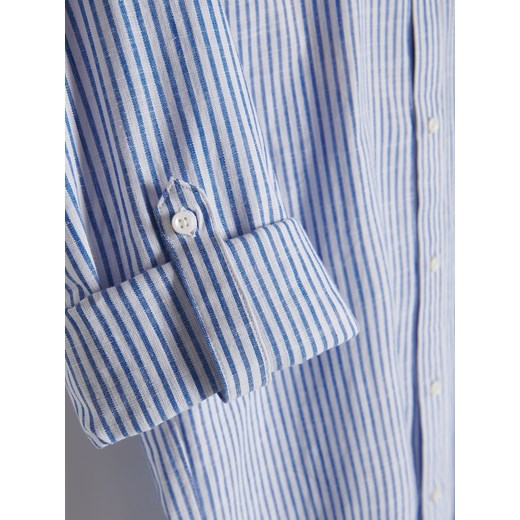 Reserved - Koszula regular fit w paski - jasnoniebieski Reserved L Reserved