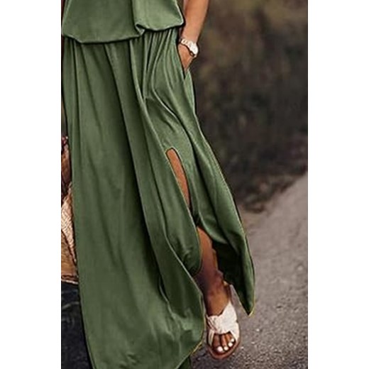Sukienka BERVOLA KHAKI XXL/XXXL Ivet Shop