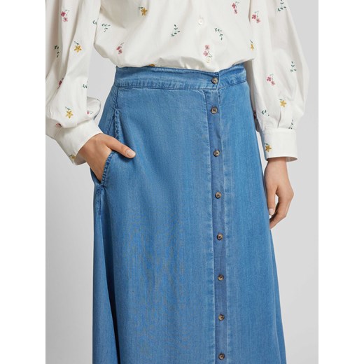 Spódnica jeansowa z listwą guzikową na całej długości model ‘Amelia’ Mazine S Peek&Cloppenburg 