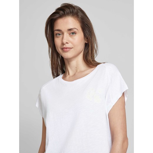 T-shirt z kwiatowym haftem model ‘ONELIAA FAANCY’ XL Peek&Cloppenburg 