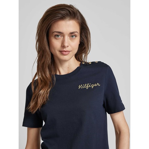 T-shirt z listwą guzikową Tommy Hilfiger XXL Peek&Cloppenburg 
