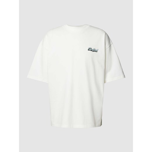 T-shirt z detalem z logo Review S Peek&Cloppenburg 