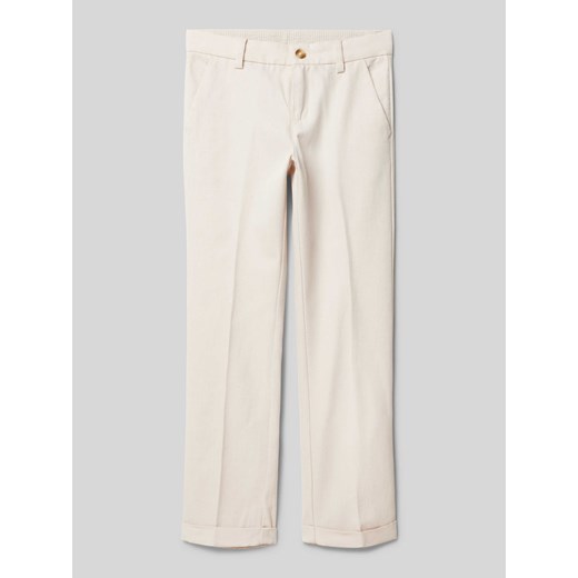 Spodnie z domieszką lnu ze sklepu Peek&Cloppenburg  w kategorii Spodnie chłopięce - zdjęcie 170255934