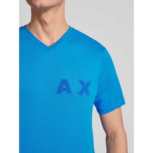 T-shirt z naszywkami z logo Armani Exchange M Peek&Cloppenburg 