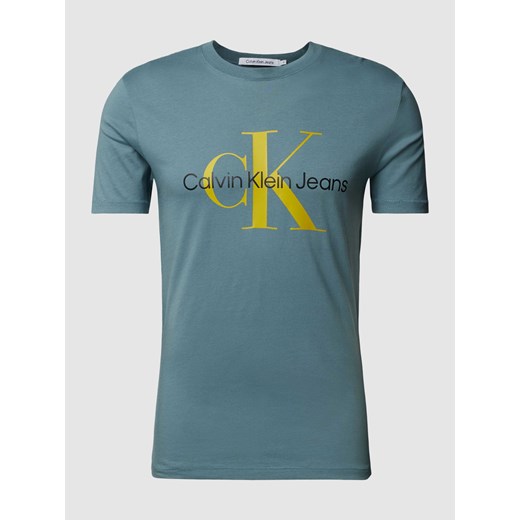 T-shirt z nadrukiem z logo ze sklepu Peek&Cloppenburg  w kategorii T-shirty męskie - zdjęcie 170256113
