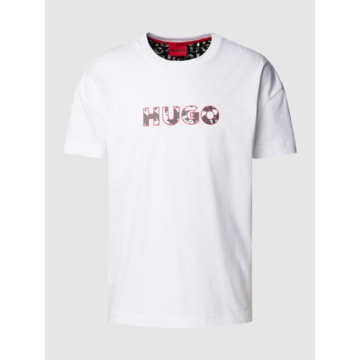 T-shirt z nadrukiem z logo model ‘Camo’ M Peek&Cloppenburg 