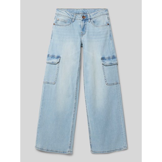 Jeansy o luźnym kroju z kieszeniami cargo ze sklepu Peek&Cloppenburg  w kategorii Spodnie dziewczęce - zdjęcie 170259361