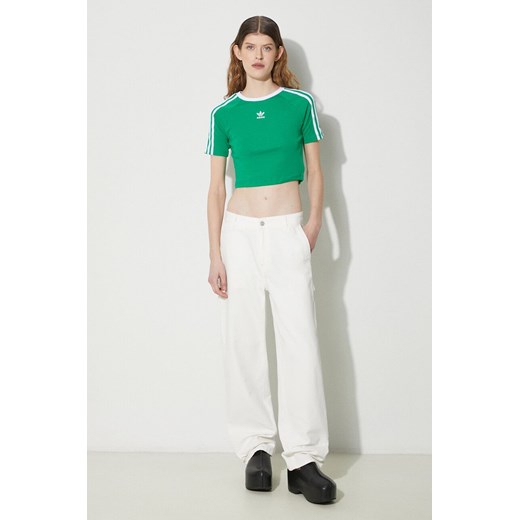 Carhartt WIP spodnie bawełniane Pierce Pant Straight kolor beżowy proste high 26 PRM