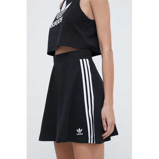 adidas Originals spódnica 3-Stripes kolor czarny mini rozkloszowana IU2526 XS PRM