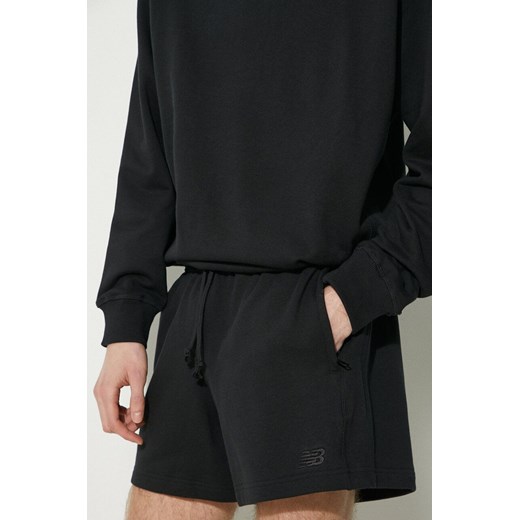 New Balance szorty bawełniane MS41511BK kolor czarny ze sklepu PRM w kategorii Spodenki męskie - zdjęcie 170264283