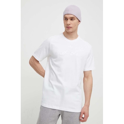 adidas Originals t-shirt bawełniany Fashion Graphic męski kolor biały z XL PRM