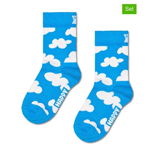 Happy Socks Skarpety (2 pary) w kolorze niebieskim - id: 15284833 - marki Happy Socks - 170268231 Happy Socks Skarpety (2 pary) w kolorze niebieskim ze sklepu Limango Polska w kategorii Skarpetki dziecięce - zdjęcie 170268231