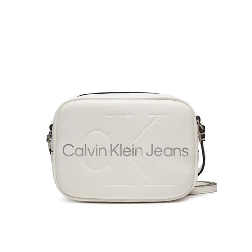 Calvin Klein Jeans Torebka Sculpted Camera Bag18 Mono K60K610275 Biały uniwersalny MODIVO