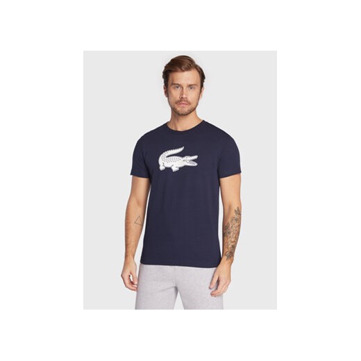 Lacoste T-Shirt TH2042 Granatowy Regular Fit ze sklepu MODIVO w kategorii T-shirty męskie - zdjęcie 170269883