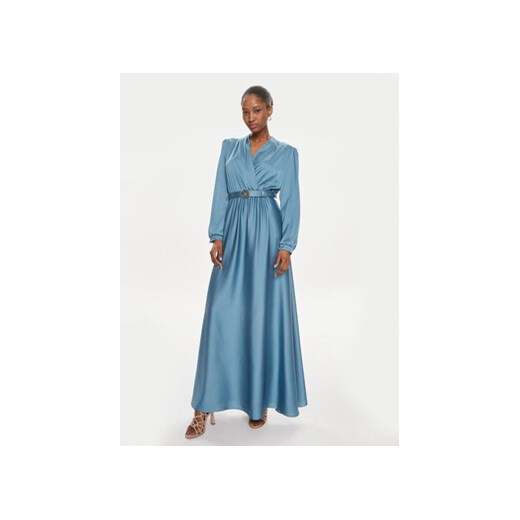 Rinascimento Sukienka wieczorowa CFC0117875003 Niebieski Regular Fit ze sklepu MODIVO w kategorii Sukienki - zdjęcie 170270251
