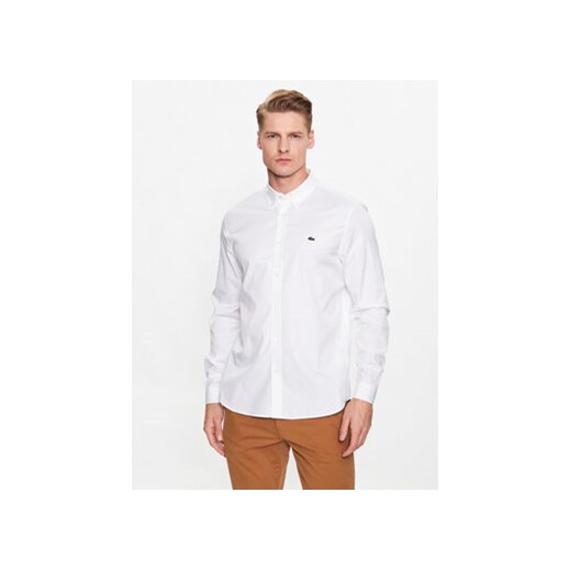 Lacoste Koszula CH2933 Biały Regular Fit ze sklepu MODIVO w kategorii Koszule męskie - zdjęcie 170270263