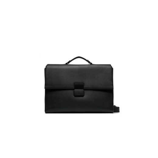 Calvin Klein Torba na laptopa Iconic Plaque Laptop Bag K50K511651 Czarny ze sklepu MODIVO w kategorii Torby na laptopa - zdjęcie 170270392