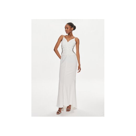 Rinascimento Sukienka wieczorowa CFC0117706003 Biały Regular Fit ze sklepu MODIVO w kategorii Sukienki - zdjęcie 170270543