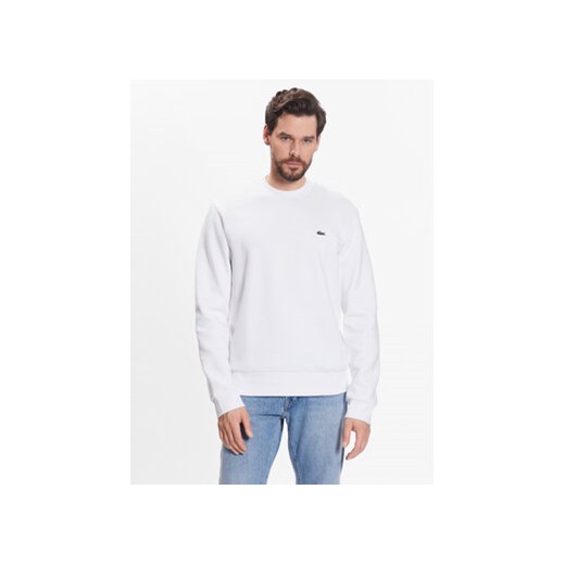 Lacoste Bluza SH9608 Biały Regular Fit ze sklepu MODIVO w kategorii Bluzy męskie - zdjęcie 170270544