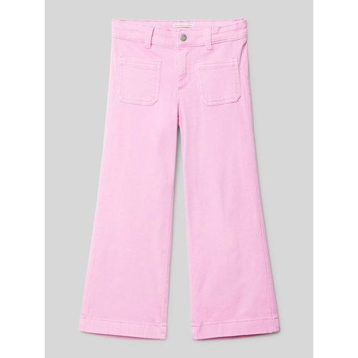 Spodnie o kroju regular fit z nakładanymi kieszeniami ze sklepu Peek&Cloppenburg  w kategorii Spodnie dziewczęce - zdjęcie 170272611