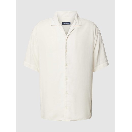 Koszula casualowa o kroju tailored fit z kołnierzem z połami ze sklepu Peek&Cloppenburg  w kategorii Koszule męskie - zdjęcie 170272680