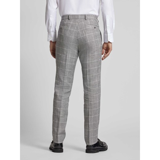 Spodnie do garnituru o kroju slim fit z wzorem w kratę model ‘Shiver-G’ Carl Gross 25 Peek&Cloppenburg 
