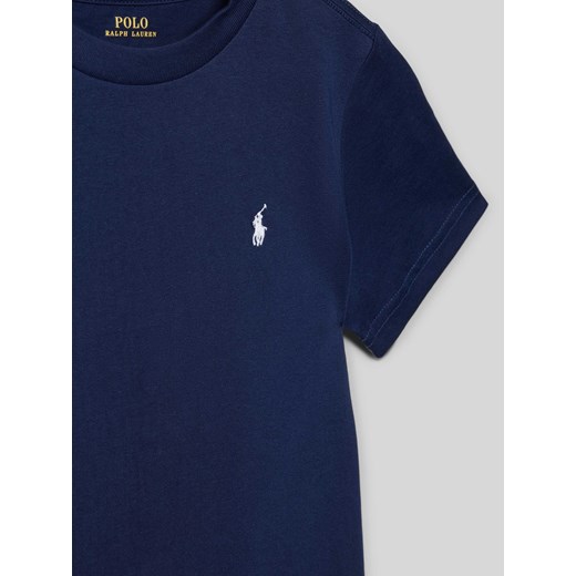 Granatowy t-shirt chłopięce Polo Ralph Lauren 