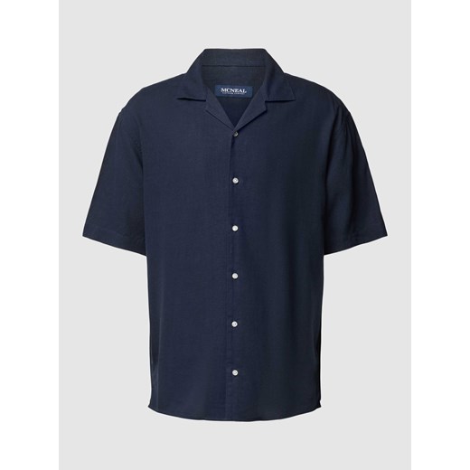 Koszula casualowa o kroju tailored fit z kołnierzem z połami ze sklepu Peek&Cloppenburg  w kategorii Koszule męskie - zdjęcie 170273812