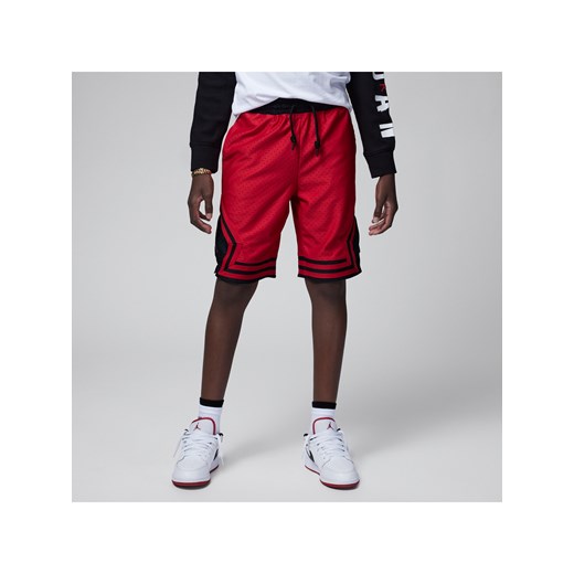 Spodenki z siateczki dla dużych dzieci (chłopców) Jordan Dri-FIT - Czerwony Jordan L Nike poland