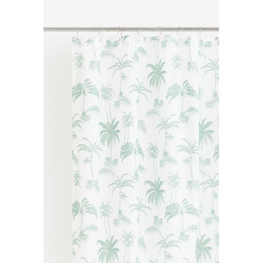 H & M - Zasłona prysznicowa w nadruki - Zielony ze sklepu H&M w kategorii Przybory łazienkowe - zdjęcie 170274141