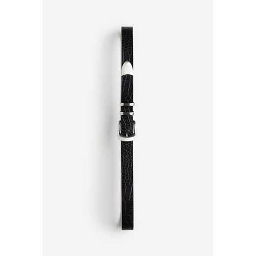 H & M - Skórzany pasek - Czarny ze sklepu H&M w kategorii Paski męskie - zdjęcie 170274350