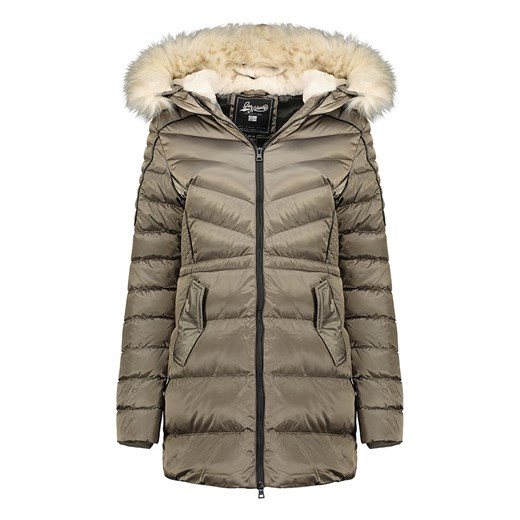 Geographical Norway Parka &quot;Destinee&quot; w kolorze szarobrązowym Geographical Norway S wyprzedaż Limango Polska