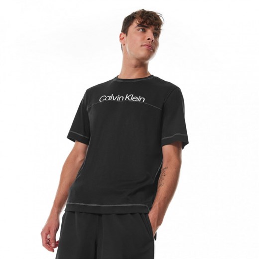 Męska koszulka treningowa Calvin Klein Men 00GMF3K133 - czarna Calvin Klein S wyprzedaż Sportstylestory.com