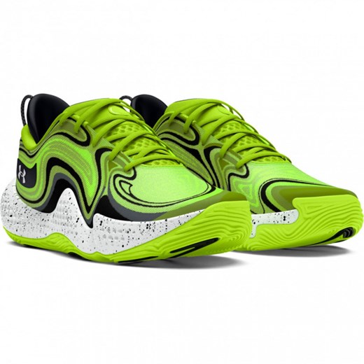 Buty do koszykówki uniseks Under Armour UA Spawn 6 - zielone ze sklepu Sportstylestory.com w kategorii Buty sportowe męskie - zdjęcie 170278811