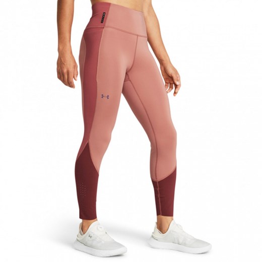 Damskie legginsy treningowe Under Armour UA SF Rush Ankle Leg - różowe ze sklepu Sportstylestory.com w kategorii Spodnie damskie - zdjęcie 170278983