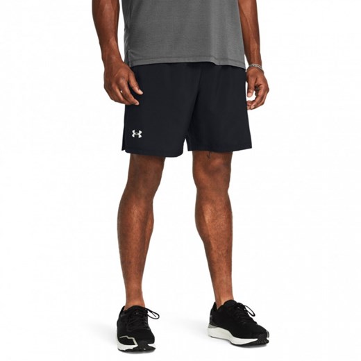 Męskie spodenki do biegania Under Armour UA Launch 7'' Short - czarne ze sklepu Sportstylestory.com w kategorii Spodenki męskie - zdjęcie 170279500