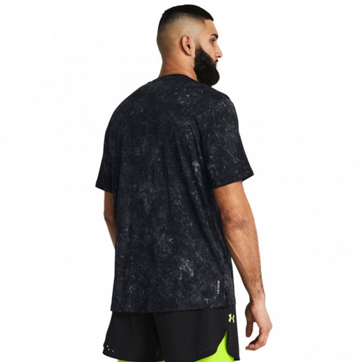 Czarny t-shirt męski Under Armour z krótkim rękawem casualowy