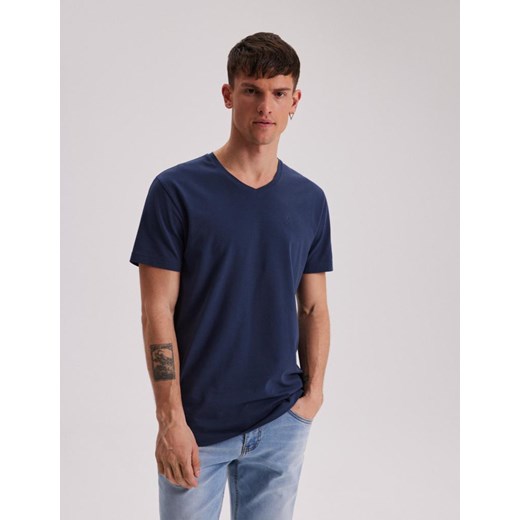 Koszulka V NECK Granat M ze sklepu Diverse w kategorii T-shirty męskie - zdjęcie 170280850