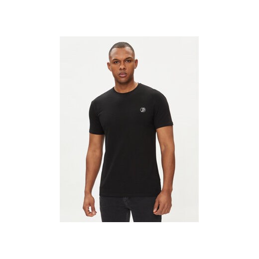 Just Cavalli T-Shirt 76OAHE12 Czarny Regular Fit ze sklepu MODIVO w kategorii T-shirty męskie - zdjęcie 170282931