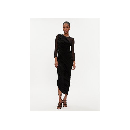 NORMA KAMALI Sukienka koktajlowa KK4223PM286001 Czarny Slim Fit ze sklepu MODIVO w kategorii Sukienki - zdjęcie 170283184