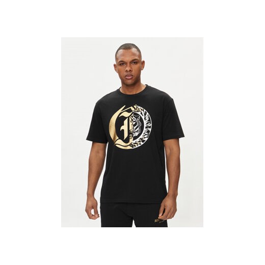Just Cavalli T-Shirt 76OAHG05 Czarny Regular Fit ze sklepu MODIVO w kategorii T-shirty męskie - zdjęcie 170283210