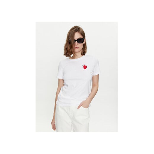 Marella T-Shirt Branca 2413971034 Biały Regular Fit ze sklepu MODIVO w kategorii Bluzki damskie - zdjęcie 170283251