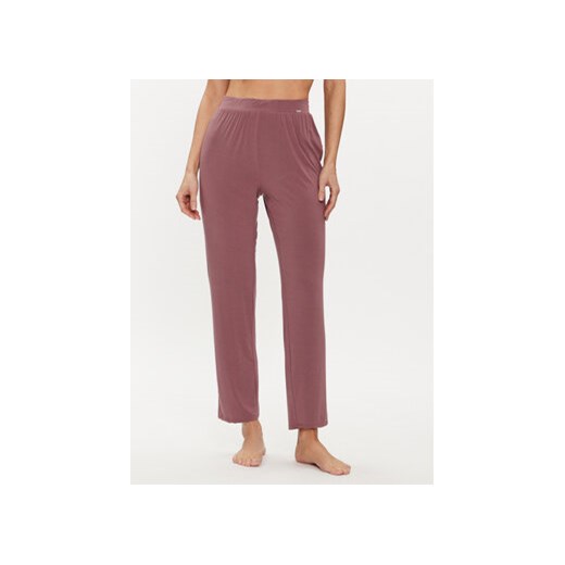 Calvin Klein Underwear Spodnie piżamowe 000QS7145E Różowy Relaxed Fit ze sklepu MODIVO w kategorii Piżamy damskie - zdjęcie 170283482