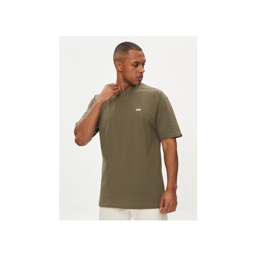 Vans T-Shirt Mn Left Chest Logo Tee VN0A3CZE Zielony Regular Fit ze sklepu MODIVO w kategorii T-shirty męskie - zdjęcie 170283534