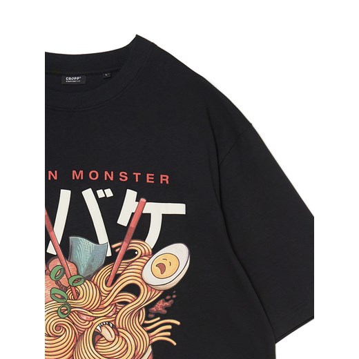 T-shirt męski Cropp w nadruki 