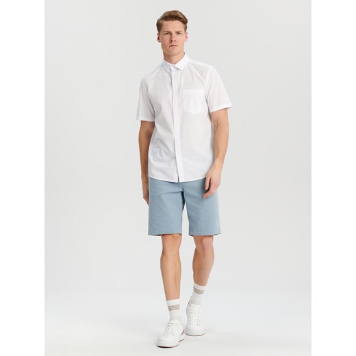 Sinsay spodenki męskie niebieskie z tkaniny 